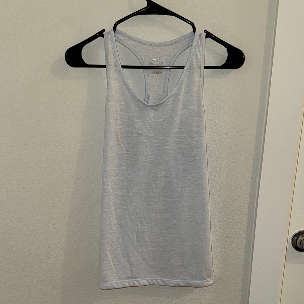 Nike Women's Light Blue Tank Top